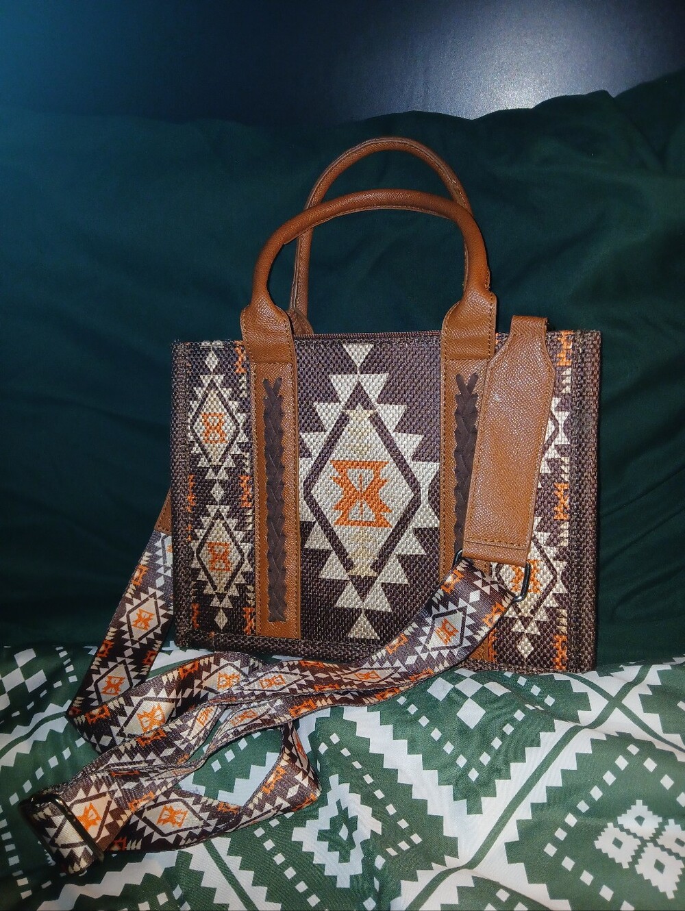 Small Aztec Themed Handbag